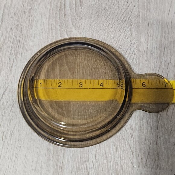 Corning Ware Pyrex P-150-C Grab It Amber Glass Replacement Lid Only - Picture 4 of 5
